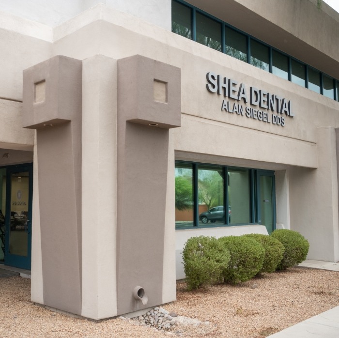Exterior of Shea Dental office in Scottsdale