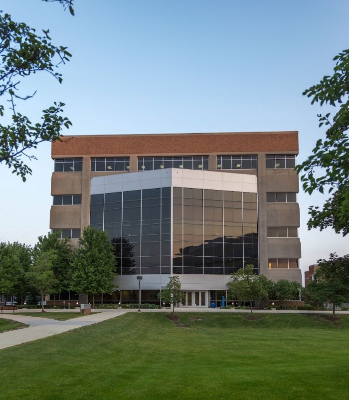 Front of academic building